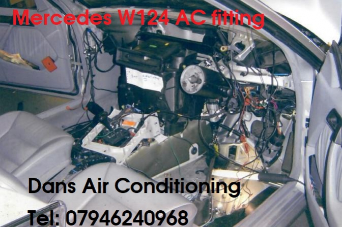 mercedes w124 air con fitting and fault finding leak detection